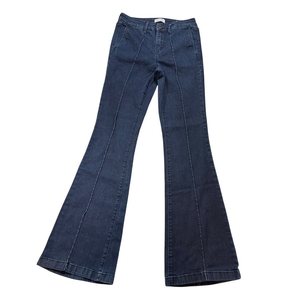 Sofia Jeans by Sofia Vergara Carmen Pintuck Trouser Jeans Size 4 High Rise